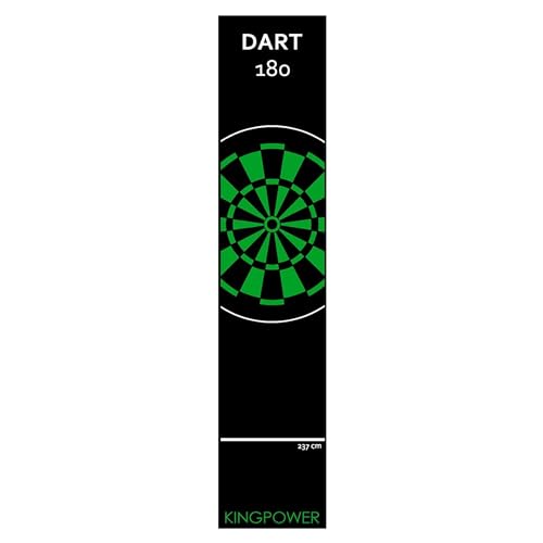 Kingpower Dart Darts Teppich Dartteppich Dartmatte 290x60 cm Steeldart Dartpfeile Dartboard Zubehör Abwurflinie Schutz Gummi Dartscheibe Verschiedene Designs, Design:Design 12 von Kingpower