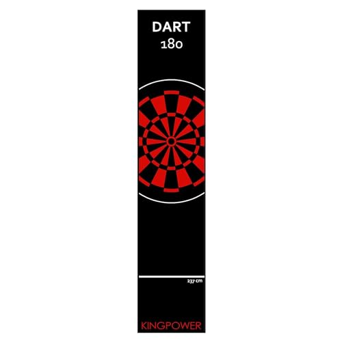 Kingpower Dart Darts Teppich Dartteppich Dartmatte 290x60 cm Steeldart Dartpfeile Dartboard Zubehör Abwurflinie Schutz Gummi Dartscheibe Verschiedene Designs, Design:Design 11 von Kingpower