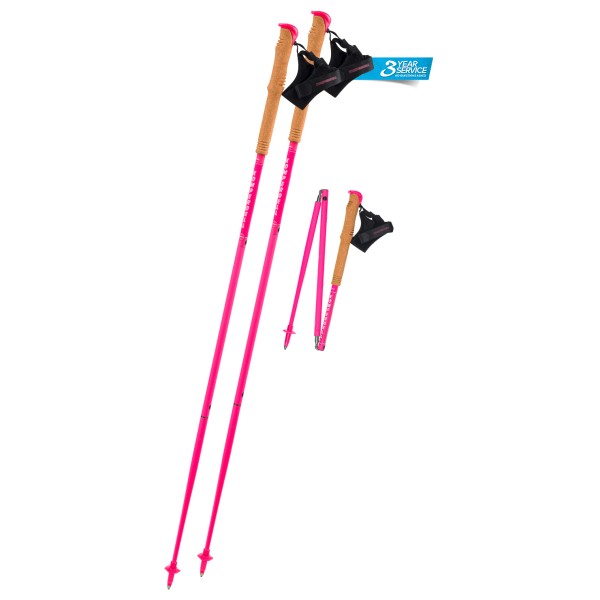 Komperdell - Carbon FXP Team Pink Foldable - Trailrunning Stöcke Gr 105 cm rosa von Komperdell