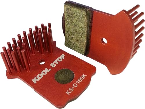 Kool Stop Aero Kool Disk Brake Pads Magura MT2, MT4, MT6, MT8 Bremsbeläge, rot, One Size von Kool Stop