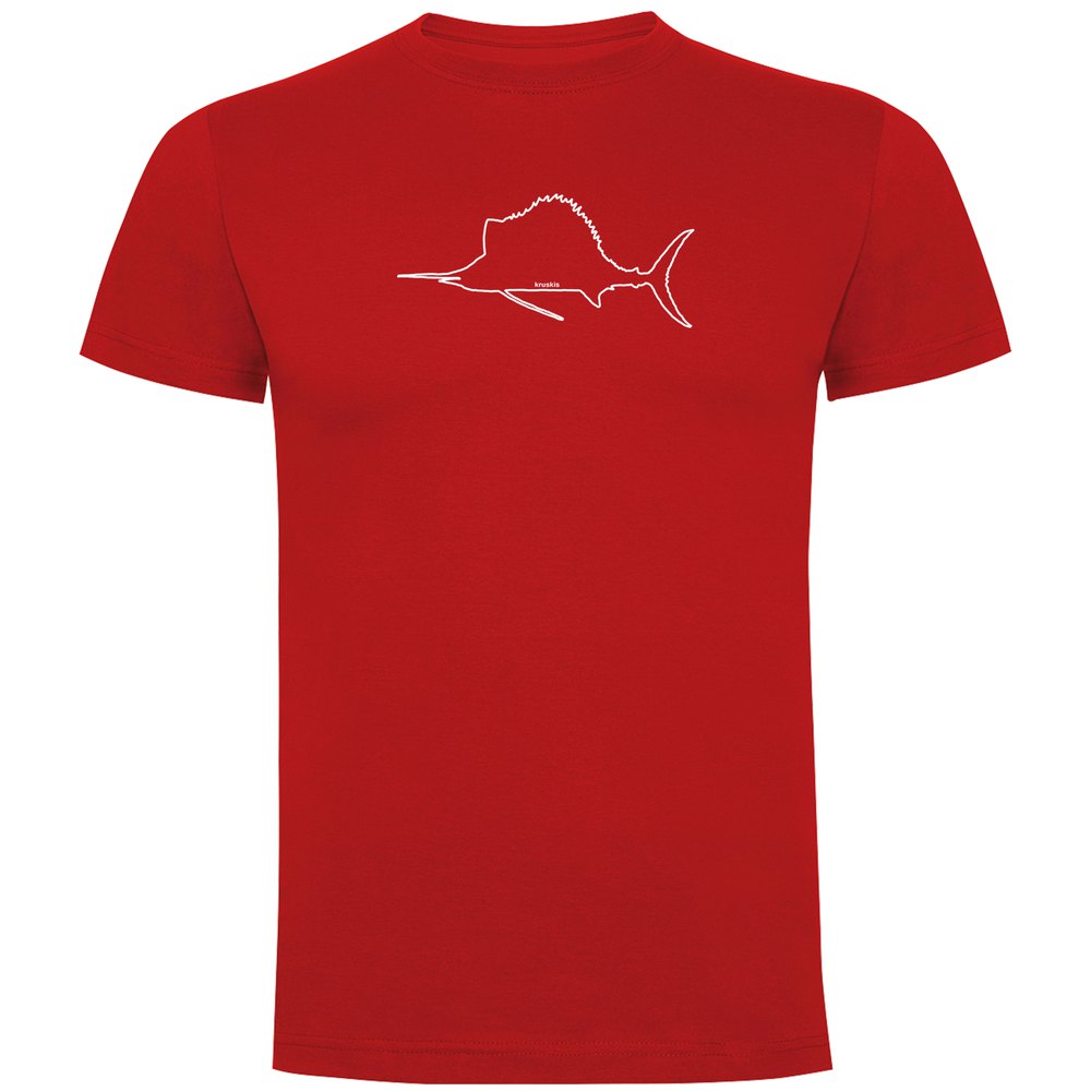 Kruskis Sailfish Short Sleeve T-shirt Rot XL Mann von Kruskis
