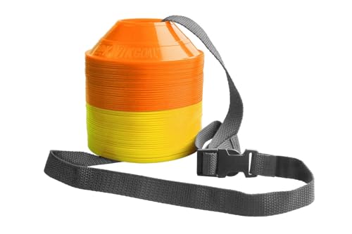 Kwik Torscheiben-Set, 50 Stück, Mini Disc Cone Kit, Gelb/Orange von Kwik Goal