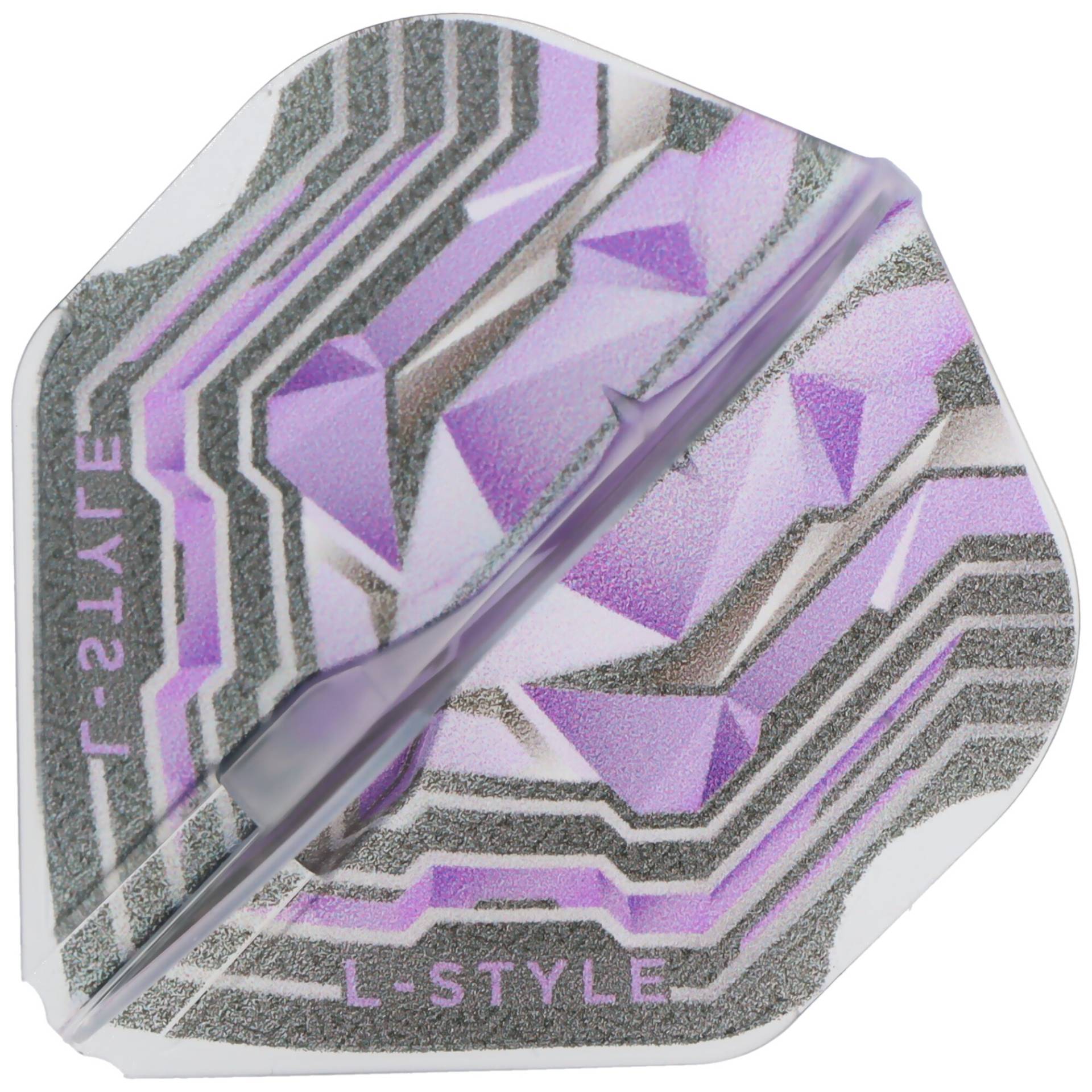 L-Style EZ L-Dartflight, Origin Series, Clear White purple von L-Style