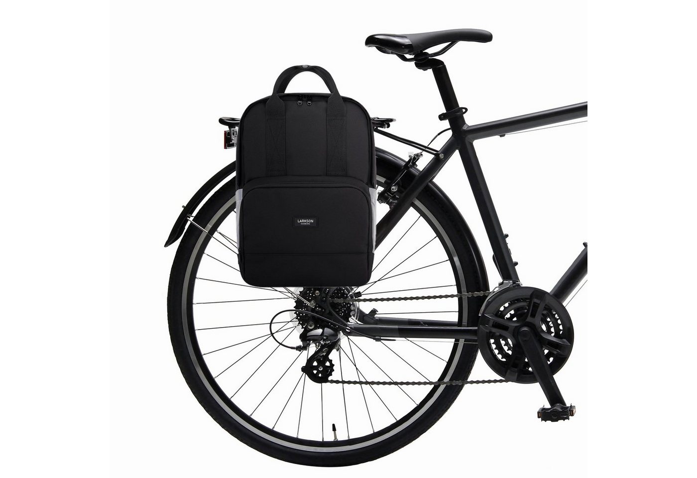 LARKSON Fahrradtasche No 6 Bike Fahrrad Rucksack Gepäckträger, Rucksack und Gepäckträgertasche, Wasserabweisend von LARKSON