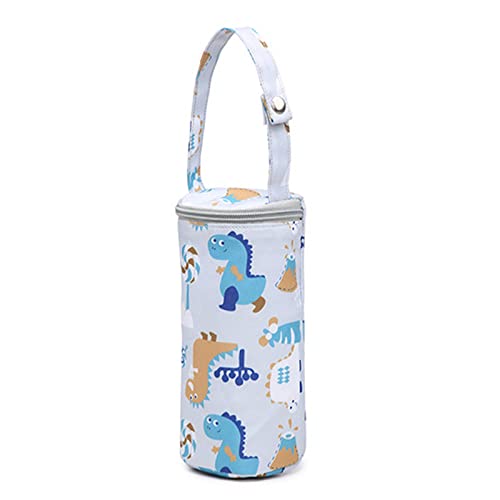 LASIEYO Baby Fütterungsflasche Isoliertasche Milchflaschenhalter Hängende Thermotasche für Baby Trinkflasche, hellgrau von LASIEYO