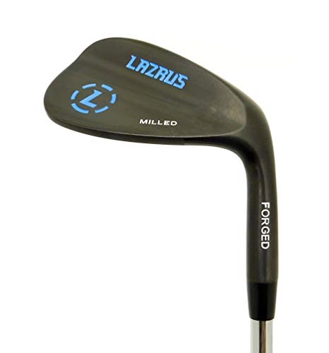 LAZRUS Premium geschmiedetes Golfkeil-Set für Herren – 52 56 60 Grad Golfkeile + gefrästes Gesicht für mehr Spin – tolles Golfgeschenk (schwarz, rechtsshänder, rechts, schwarz, 60 Grad) von LAZRUS GOLF