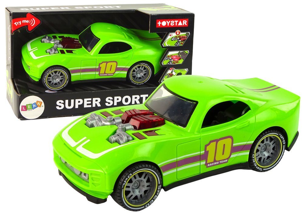 LEAN Toys Spielzeug-Auto Auto Fahrzeug Sport Sound Licht Effekte Sportreifen Spielzeug Fahrzeug von LEAN Toys