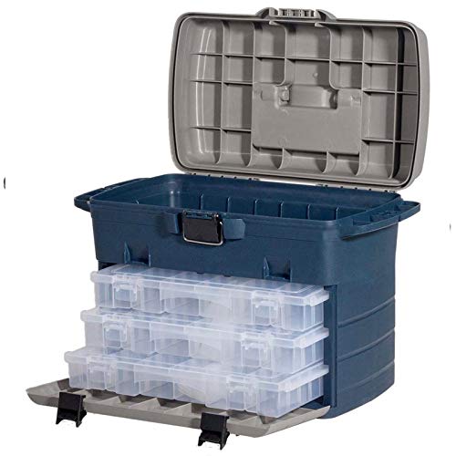 LEEDA Tackle Case Box System, blau/grau, Einheitsgröße von LEEDA