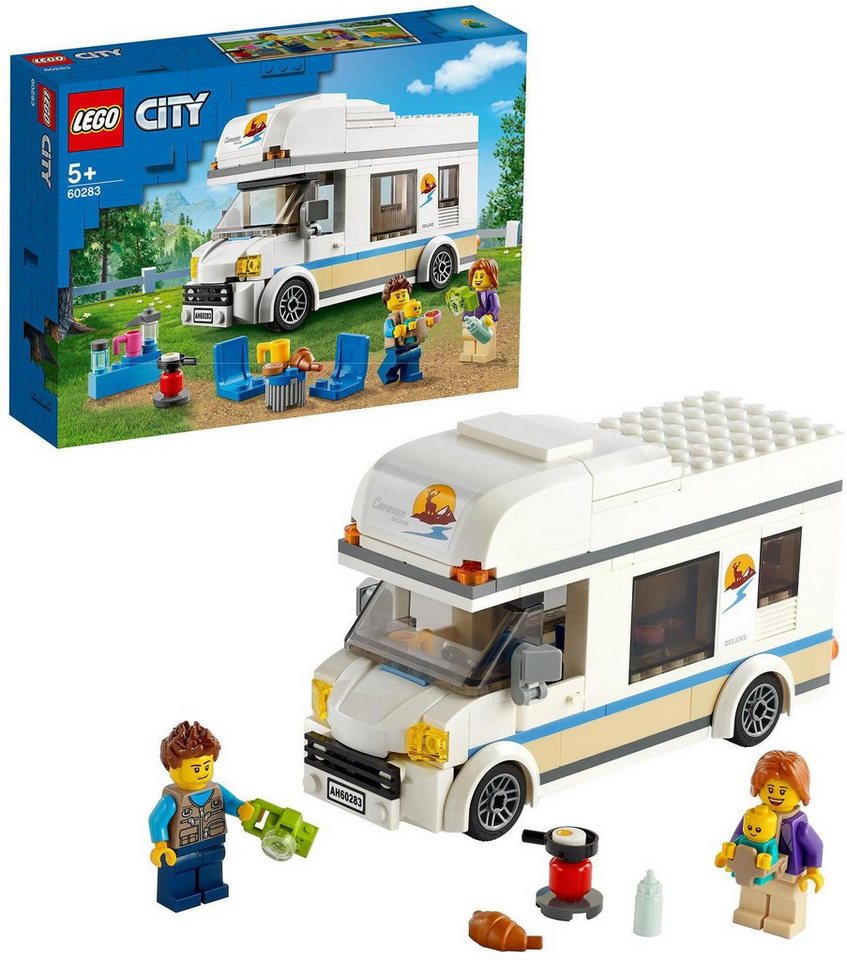 LEGO® Konstruktionsspielsteine Ferien-Wohnmobil (60283), LEGO® City, (190 St), Made in Europe von LEGO®