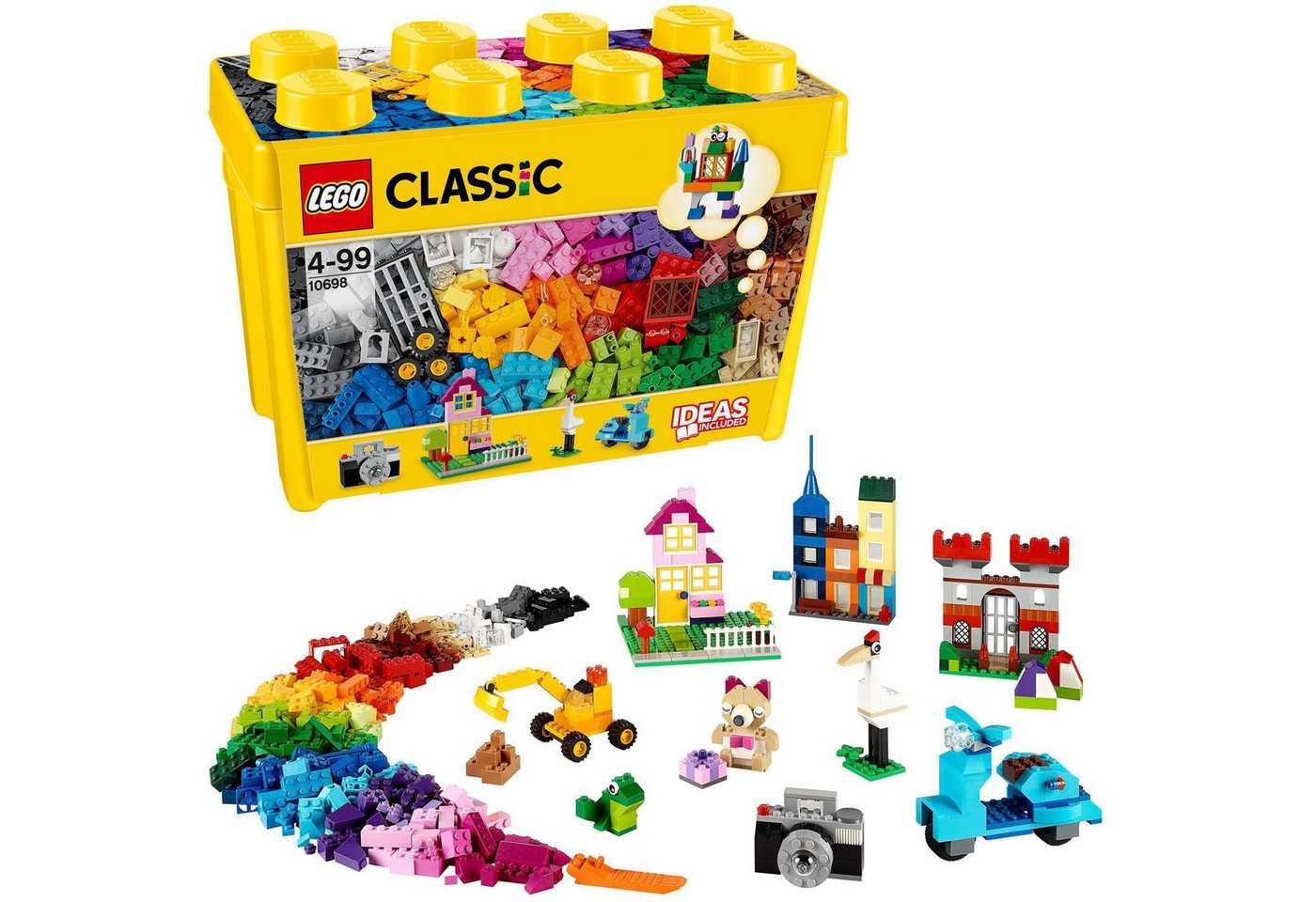 LEGO® Konstruktionsspielsteine Große Steine-Box (10698), LEGO® Classic, (790 St), Made in Europe von LEGO®