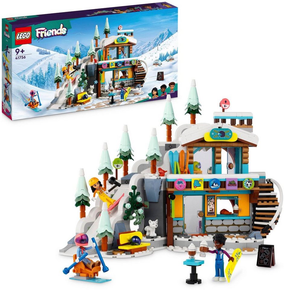 LEGO® Konstruktionsspielsteine Skipiste und Café (41756), LEGO® Friends, (980 St), Made in Europe von LEGO®