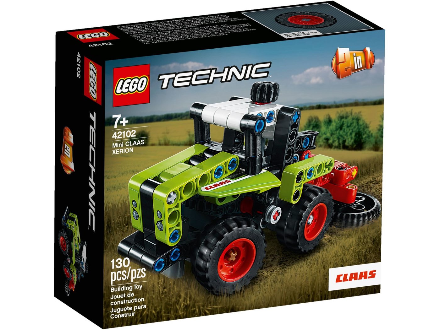 LEGO® Konstruktionsspielsteine Technic 42102 Mini CLAAS XERION, (130 St) von LEGO®