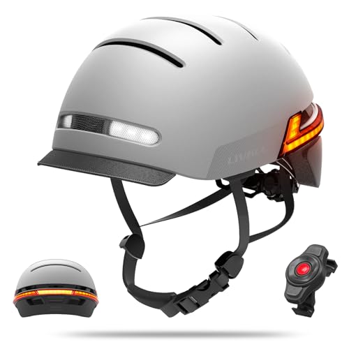 LIVALL BH51M Neo Smart Bluetooth-Fahrradhelm mit Lautsprechern und integriertem Mikrofon, Fahrradhelm mit intelligenten Blinkern, Sturzerkennung, Fahrradhelm mit Visier von LIVALL