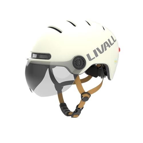 LIVAL L23_Smarter City-Helm mit Visier in weiß_L_58-62 cm von LIVALL