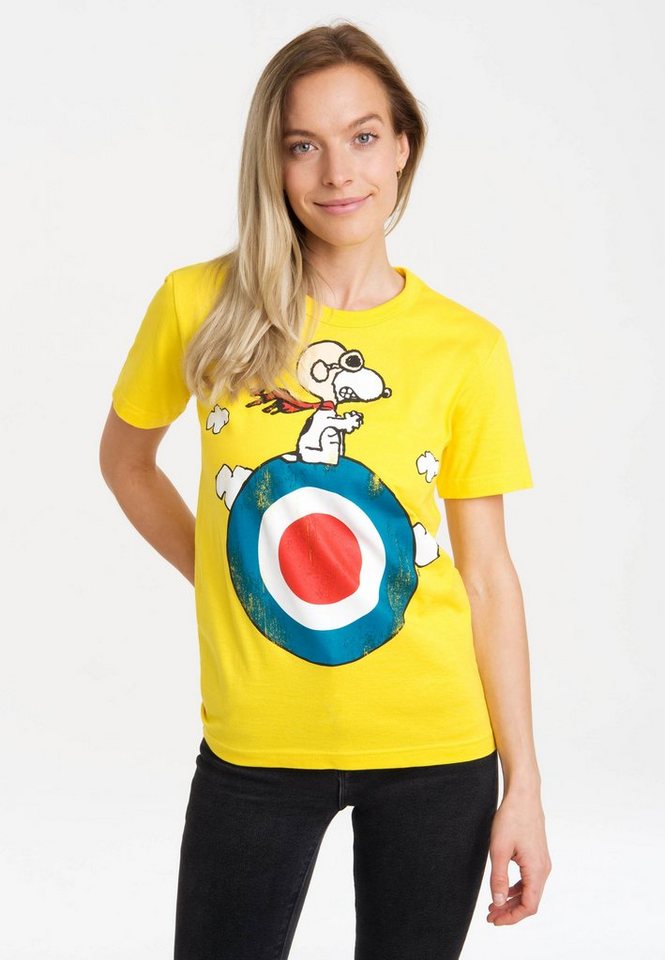 LOGOSHIRT T-Shirt Peanuts - Snoopy mit lizenziertem Print von LOGOSHIRT
