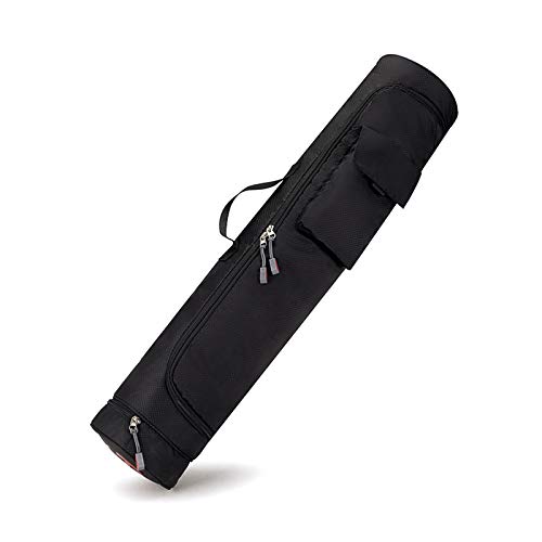 LZQpearl Yogatasche Für Yogamatten, Yoga-Tasche Aus Nylon Mit Hoher Dichte, wasserdichte, Verschleißfeste Und rutschfeste Aufbewahrungstasche Für Yoga-Zubehör (B Black) von LZQpearl