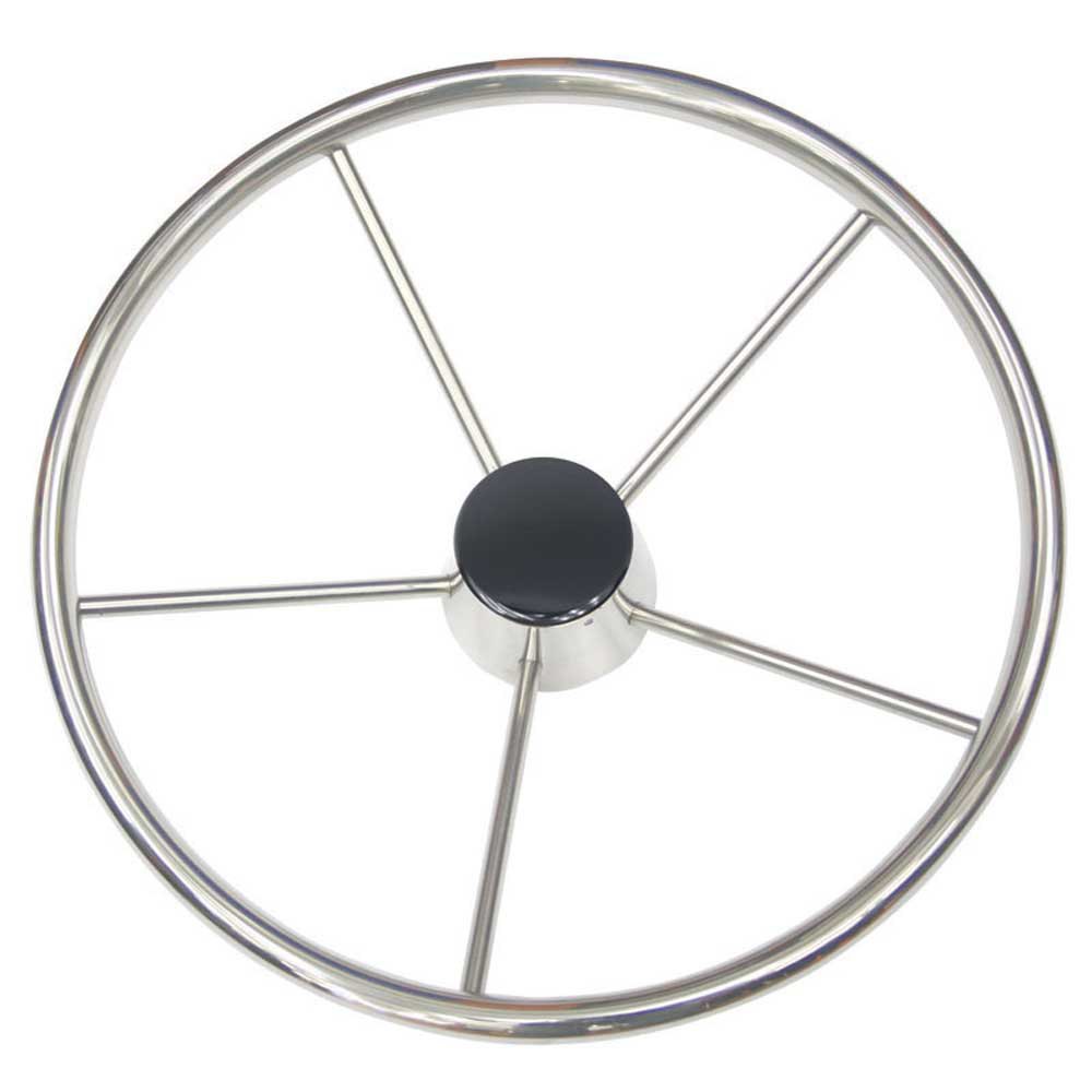 Lalizas 390 Mm Stainless Rudder Wheel Silber von Lalizas
