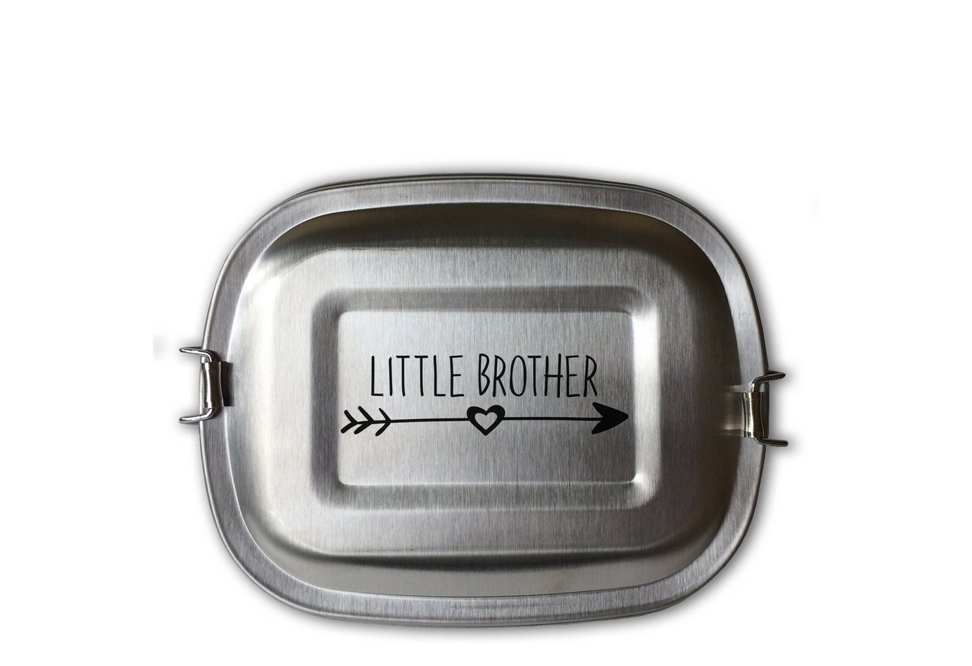 Lasernauten Lunchbox Lunchbox Edelstahl Geschwister Kinder versch. Motive Bruder Schwester, Kleine Dose (ca. 700ml) von Lasernauten