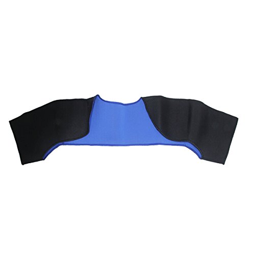Latinaric Schwarz und Blau Sport Schulter Schutz Schulterbandage Schulterschutz Schulterstütze von Latinaric