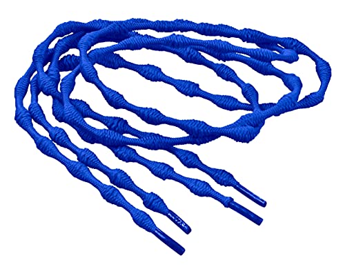 Laufstoff XLOC elastische Schnürsenkel Schnürsystem für Schuhe - Jeder Schuh Wird zum Slipper … (Einfach (1 Paar) Universalgröße (kürzbar), Blau) von Laufstoff