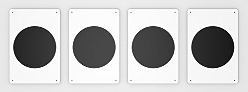 4 Zirkelpunkte für Reitplatz und Halle - 20 x 30 cm - 5 mm Kunststofftafeln von Lausitzwerbung