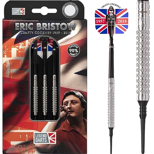 Legend Darts Eric Bristow Crafty Cockney 90% Silver Knurled Softdarts 21 Gramm von Legend Darts