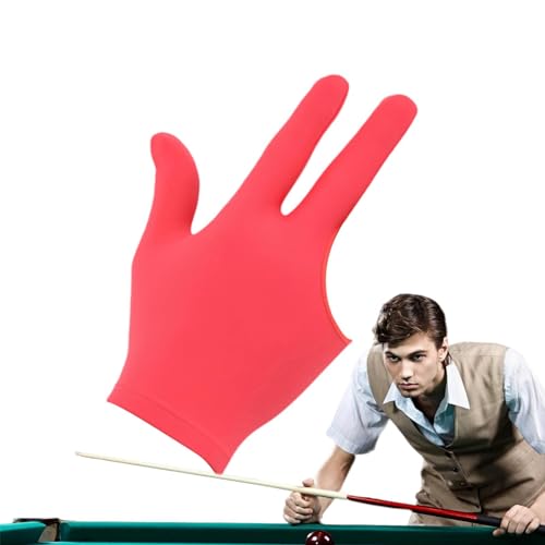 Lembeauty Pool-Handschuhe für die Linke Hand,Billard-Handschuhe für die Linke Hand | Fingerlose Billardhandschuhe | 3-Finger-Pool-Handschuhe, Billard-Shooter, Queue-Sporthandschuhe, Show-Handschuhe von Lembeauty