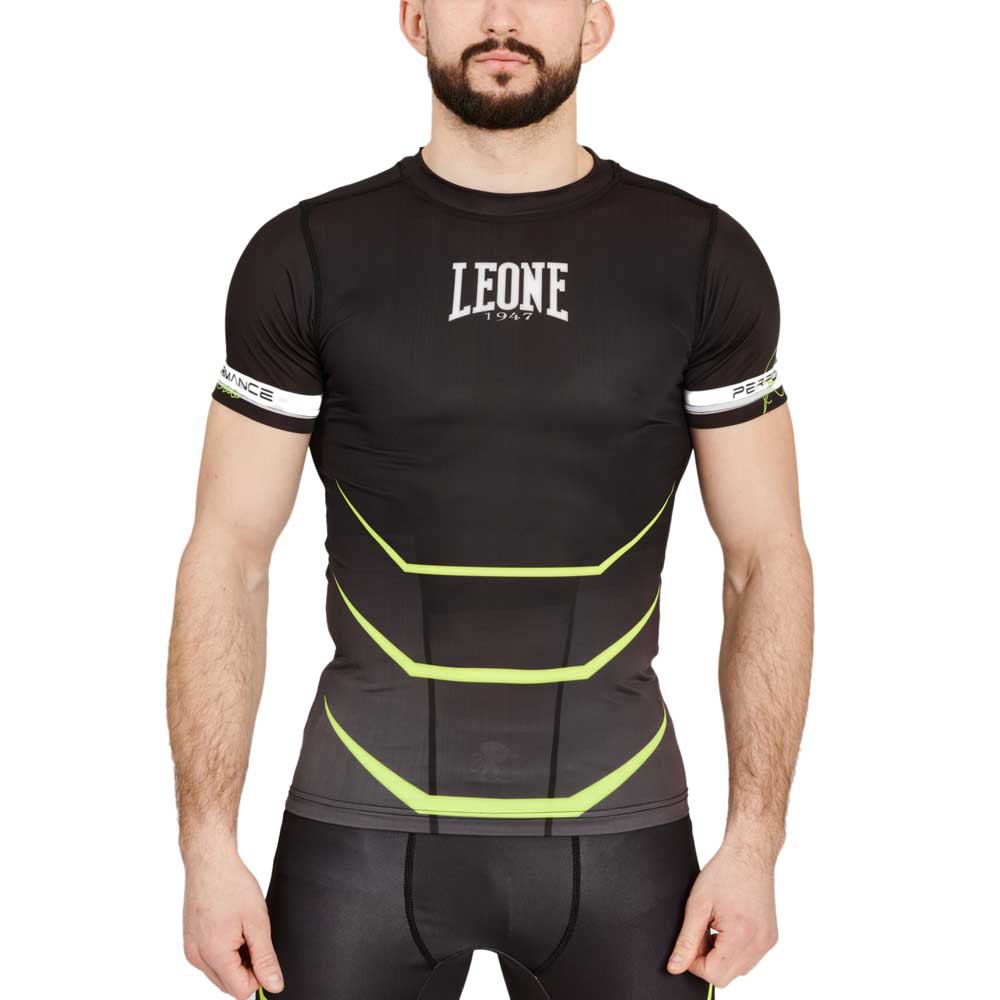 Leone1947 Revo Fluo Short Sleeve T-shirt Schwarz XL Mann von Leone1947