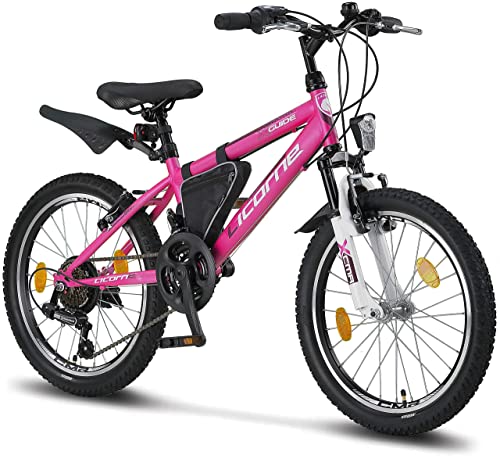 Licorne Bike Guide Premium Mountainbike in 20 Zoll - Fahrrad für Mädchen, Jungen, Herren und Damen - 18 Gang-Schaltung von Licorne Bike