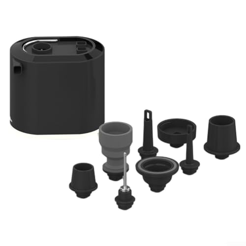 Outdoor-Luftpumpe, handliche Luftpumpe, Vakuum mit leichter tragbarer Luftpumpe, Ausrüstung für Camping und Outdoor-aufblasbare Ausrüstung (schwarz) von Lioaeust