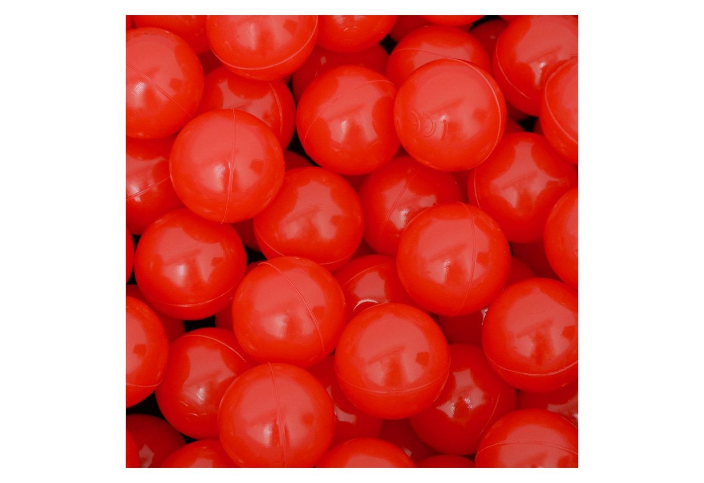 LittleTom Bällebad-Bälle 50 Bälle für Bällebad 5,5cm Babybälle Plastikbälle, Spielbälle rot von LittleTom