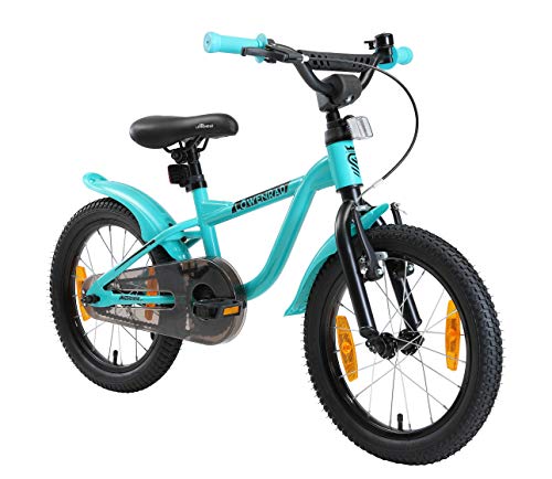 Löwenrad Kinderfahrrad für Jungen und Mädchen ab 4-5 Jahre | 16 Zoll Kinderrad mit Bremse | Fahrrad für Kinder | Mint von Löwenrad