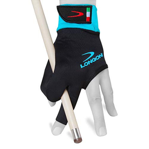 Longoni Sultan 2.0 Billardqueue-Handschuh für Linke Hand schwarz, Large von Longoni