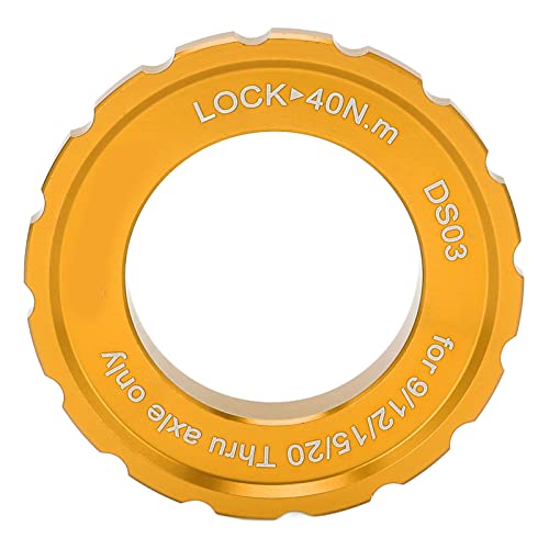 MEIJUN Centerlock Lockring Center Lock, Laufradsatz Nabe Barrel Shaft Disc Rotor Lock Ring für Fahrrad Mountainbike(Gold) von Longzhuo