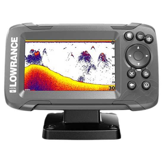 Lowrance Hook2-4x Bullet Skimmer Ce Row With Transducer Grau von Lowrance