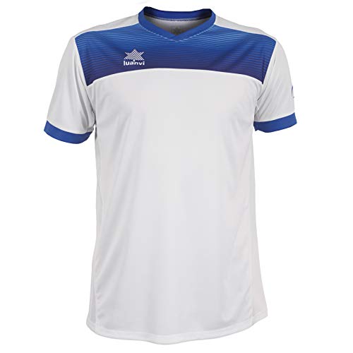 Luanvi Bolton Tennis-Shirt für Herren, kurzärmelig, Herren, Tennis-T-Shirt mit kurzen Ärmeln., 07812_00013XS, weiß, 3XS von Luanvi