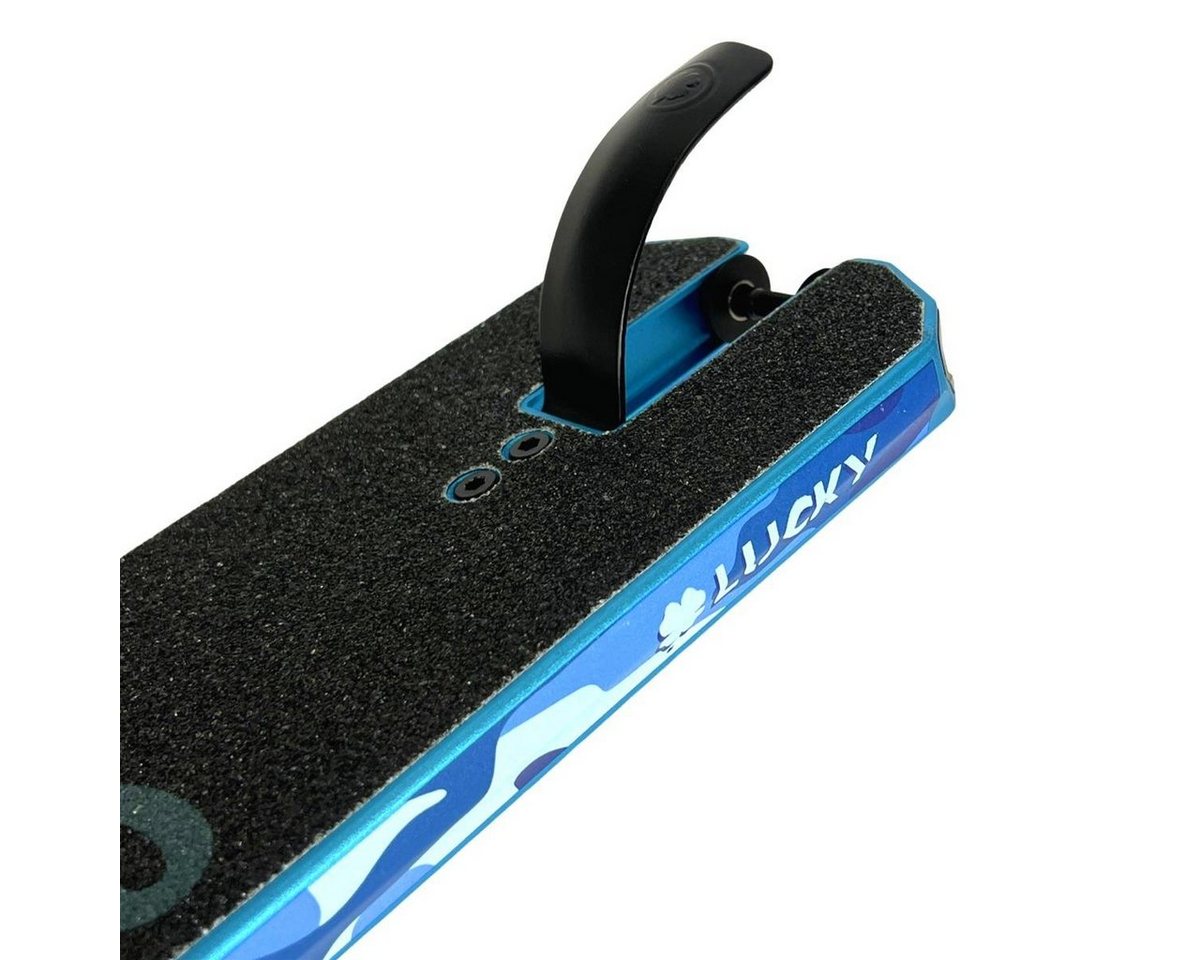 Lucky Pro Scooters Stuntscooter Lucky Cody Flom Sig. Prospect V4 Stunt-Scooter Deck 52cm Blau Camo von Lucky Pro Scooters