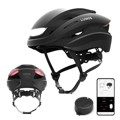 Lumos Ultra Smart-Helm | Fahrradhelm | Vorder- und Rücklicht (LED) | Blinker | Bremslichter | Bluetooth-Verbindung | Erwachsene: Herren, Damen (Charcoal Black, Größe: S) von Lumos