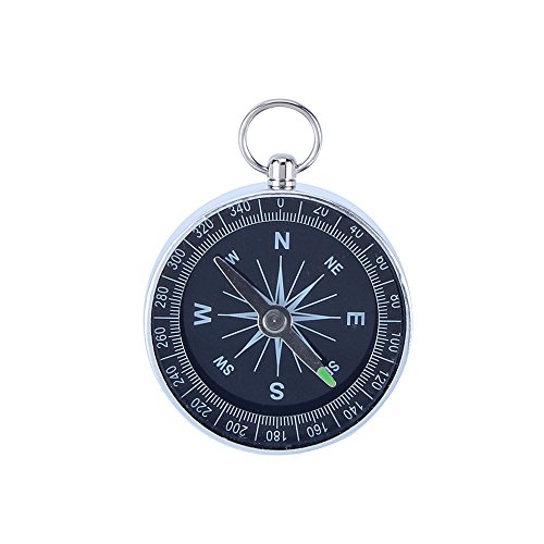 Luqeeg Mini Kompass für Kinder & Erwachsene, 44mm Tragbarer Taschenkompass für Outdoor, Camping, Wandern, Rucksackreisen, Sport, Navigation von Luqeeg