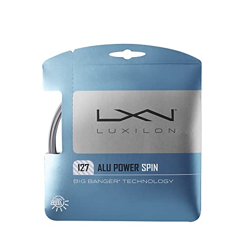 Luxilon Unisex Tennissaite Alu Power 127 Spin, silber, 12,2 Meter, 1,27 mm, WRZ998400 von Luxilon