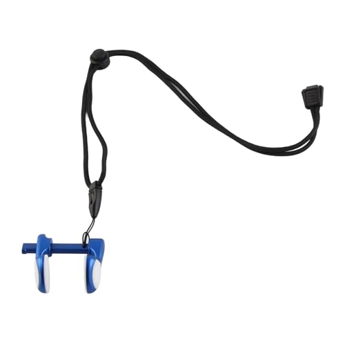 Lybunair Precision – Passende Schwimm-Nasenklammer mit sicherem Halsband für Taucher (Blau) von Lybunair