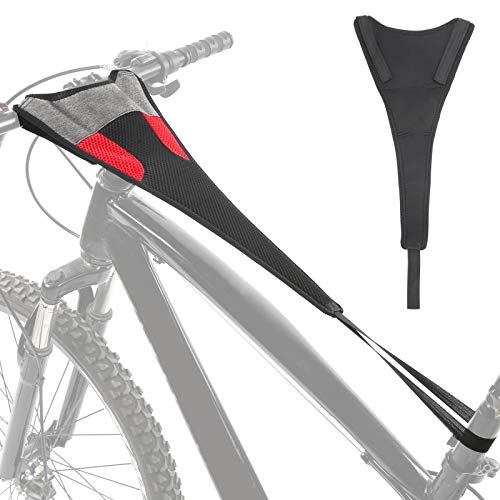 Lybunair Verstellbare Fahrradrahmen-Schweißschutz-Schutzhülle – Super Schweißabsorption – für Fahrräder, Indoor-Outdoor-Fahrradtraining von Lybunair