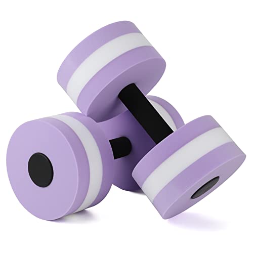 Lybunair Yoga-Hanteln aus EVA-Schaum mit hoher Dichte für Aqua-Fitness (Lila) von Lybunair