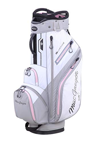 MacGregor Golf MACTEC Damen 15 Serie Water Resistant Golf Club Cart Bag, 10", Weiß/Orchid von MACGREGOR