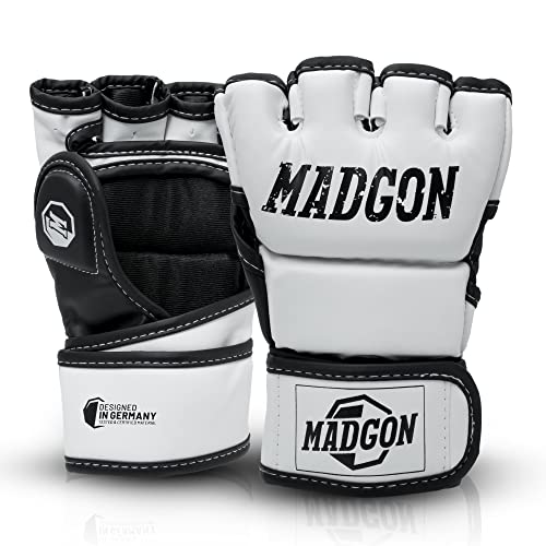 MADGON Premium MMA Handschuhe für Kampfsport, Grappling, Sparring, Krav MAGA, Muay Thai, Boxsack, Pratzen für Männer und Frauen von MADGON
