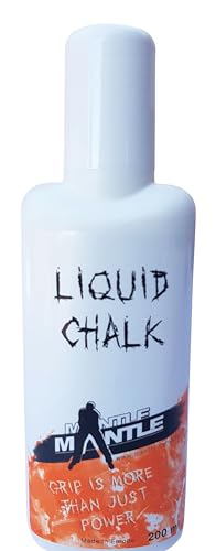 Mantle - Liquid Chalk 1 x 200 ml Flüssigkreide zum Bouldern Klettern Fitness von Profis verwendet weiß von MANTLE climbing equipment