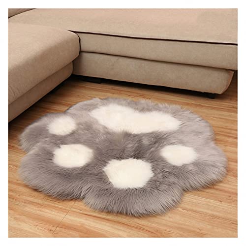 MAOTN Niedlicher bärentatzen Teppich aus künstlicher Wolle, weiche plüschteppiche für Schlafzimmer, warme und Bequeme bodenmatte für Wohnzimmer,Style1,50 * 60cm von MAOTN
