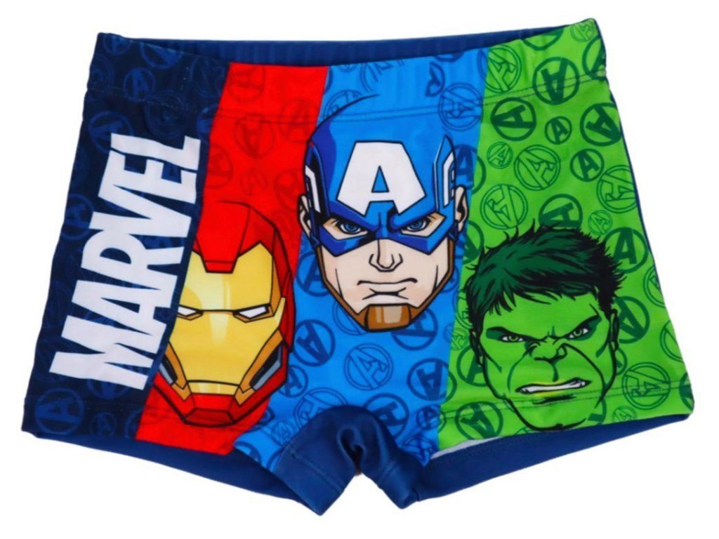 MARVEL Boxer-Badehose Marvel Avengers Kinder Badehose Badeshorts von MARVEL