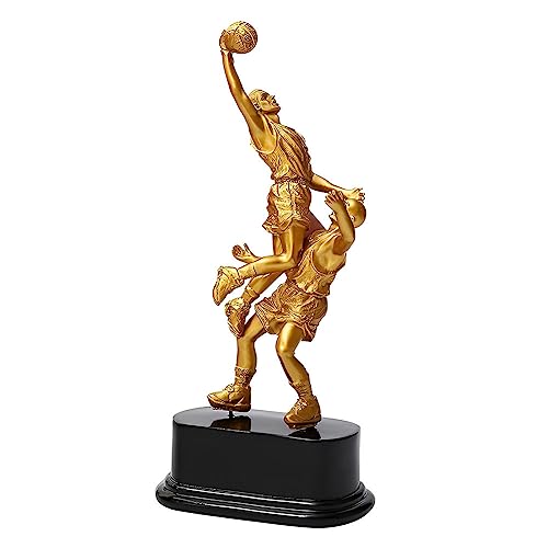 MCBEAN Basketball-Trophäe, Dunk-Action-Statuette, Trophäen, Spieler des Spiels, Auszeichnung, Pokal, individuelle Gravur, Büro-Desktop-Schaufenster-Display, Ornamente von MCBEAN
