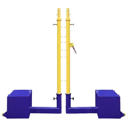 Badmintonnetz Volleyball-/Badmintonnetz, tragbares Volleyballnetz, Höhe zwischen 1,55 m/5 Fuß und 2,43 m/7,9 Fuß einstellbar (Color : Blue, Size : Style 2) von MENUBWPP